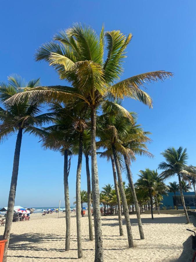 Apto A 50M Da Praia, Com Ar Condicionado, Wifi , Portaria 24H Praia Grande  Luaran gambar