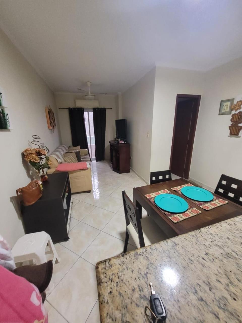 Apto A 50M Da Praia, Com Ar Condicionado, Wifi , Portaria 24H Praia Grande  Luaran gambar