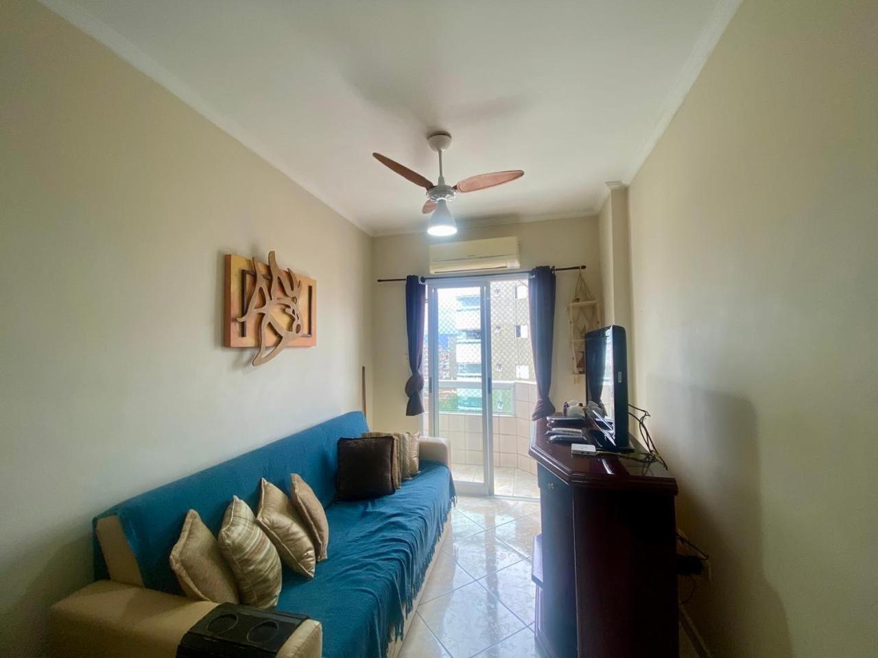 Apto A 50M Da Praia, Com Ar Condicionado, Wifi , Portaria 24H Praia Grande  Luaran gambar