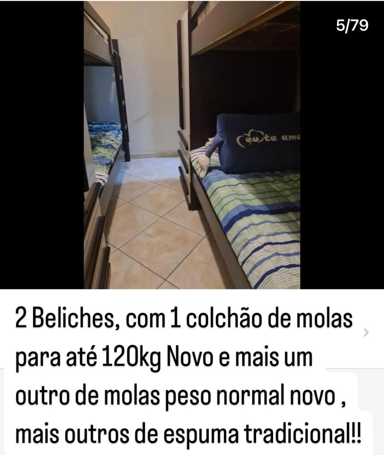Apto A 50M Da Praia, Com Ar Condicionado, Wifi , Portaria 24H Praia Grande  Luaran gambar